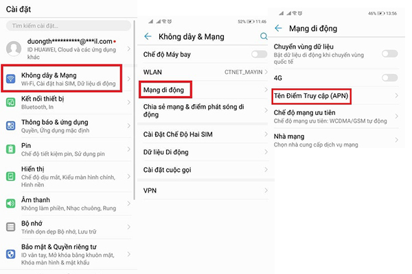 Hướng dẫn cài đặt APN Vietnamobile cho Android