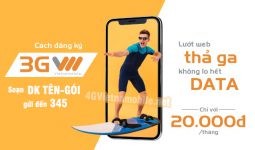 Hướng dẫn cách đăng ký 3G Vietnamobile nhận data khủng mới nhất