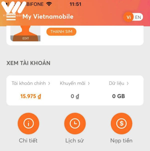 Cách kiểm tra data 5G Vietnamobile miễn phí 