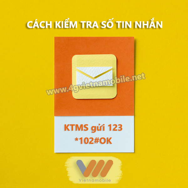Kiểm tra số tin nhắn của Vietnamobile miễn phí với 2 cách