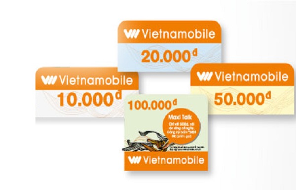 Các mệnh giá thẻ cào của Vietnamobile