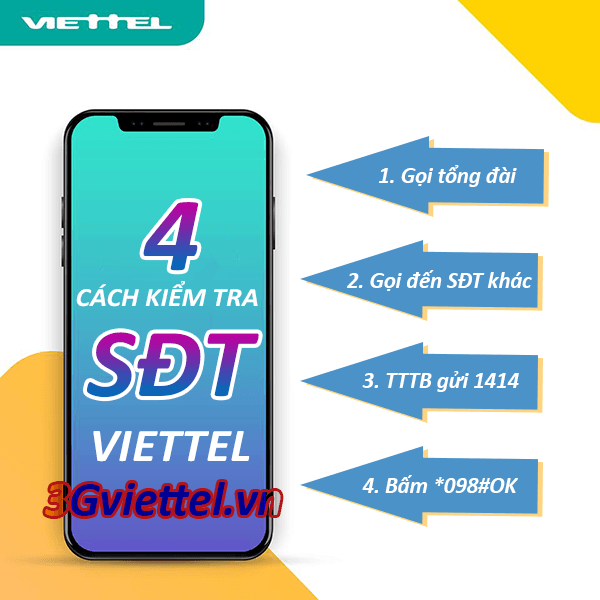 Hướng dẫn cách kiểm tra số điện thoại Viettel đang sử dụng nhanh nhất 