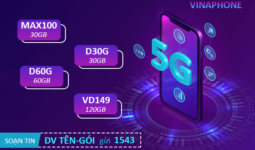 Đăng ký 5G Vinaphone 1 ngày, 1 tháng, năm tốc độ nhanh nhất Việt Nam