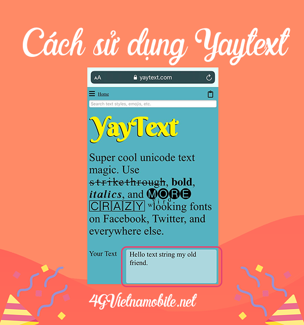 Hướng dẫn cách sử dụng YayText tạo kiểu chữ đẹp 