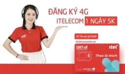 Cách đăng ký 4G itelecom 1 ngày 5k giá rẻ ưu đãi 1GB DATA 4G